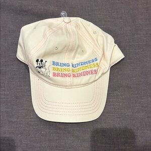 Cream Cap with Embroidered Design